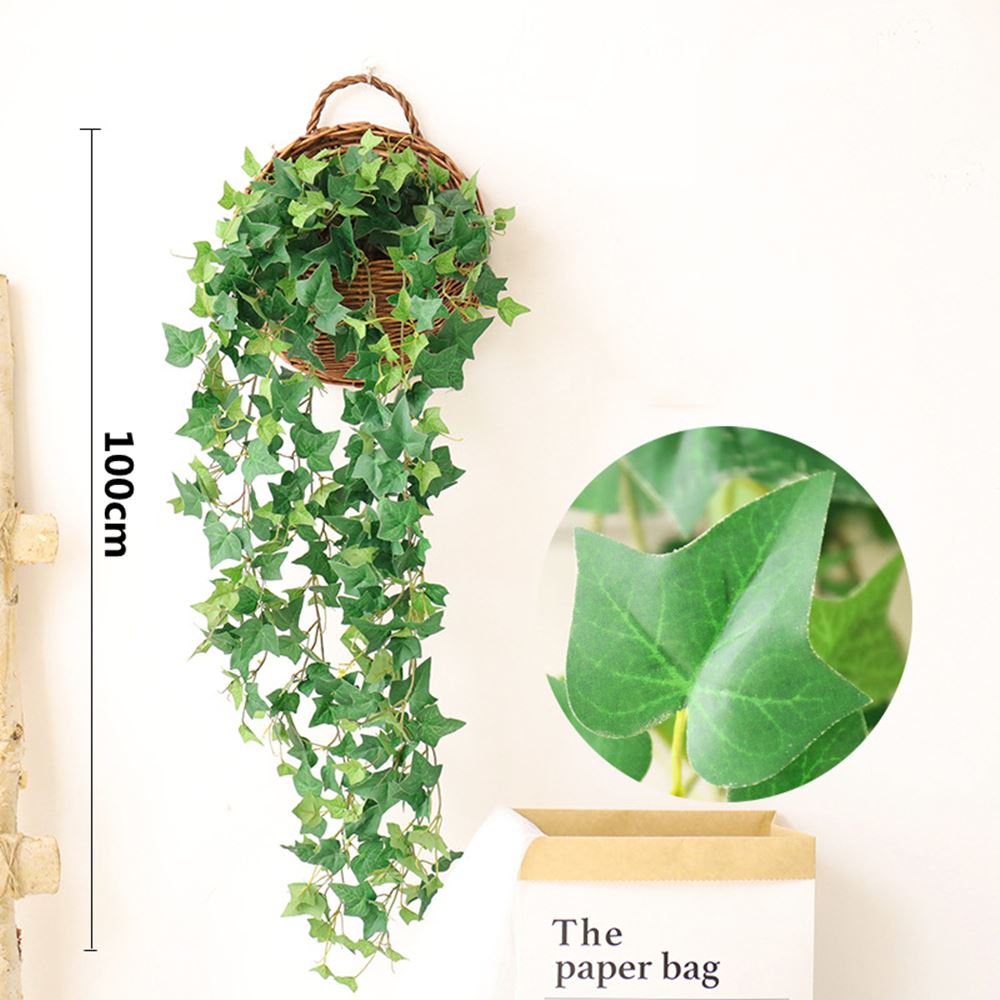 hanging artificial ivy leaf plant